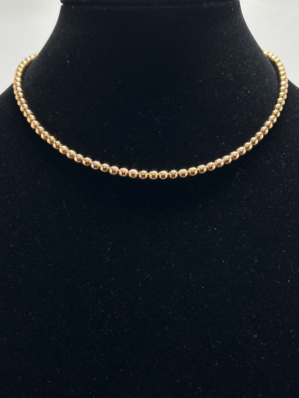 Michael Kors, Short Gold Beaded Necklace, Choker